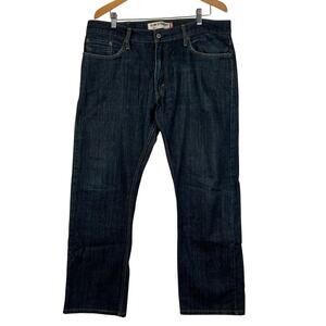 VTG Levis Jeans Mens 38x30 Blue‎ 514 Regular Straight Mid Rise Dark Wash Denim